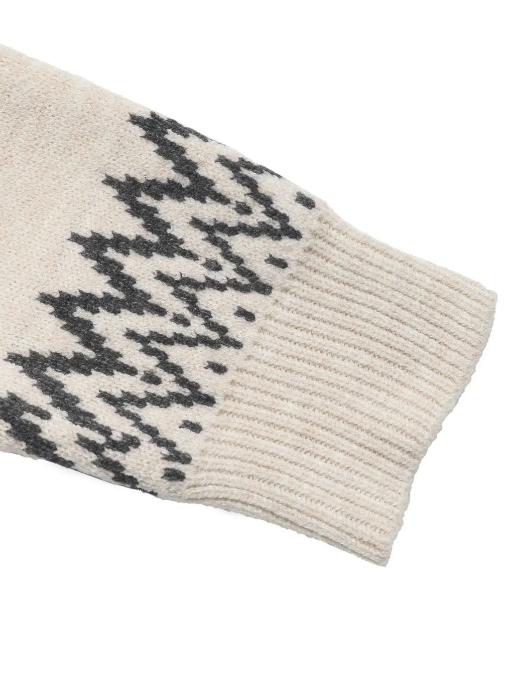 Sarah Express Women's Nordic Fair Isle Pattern Round Neck Sweater