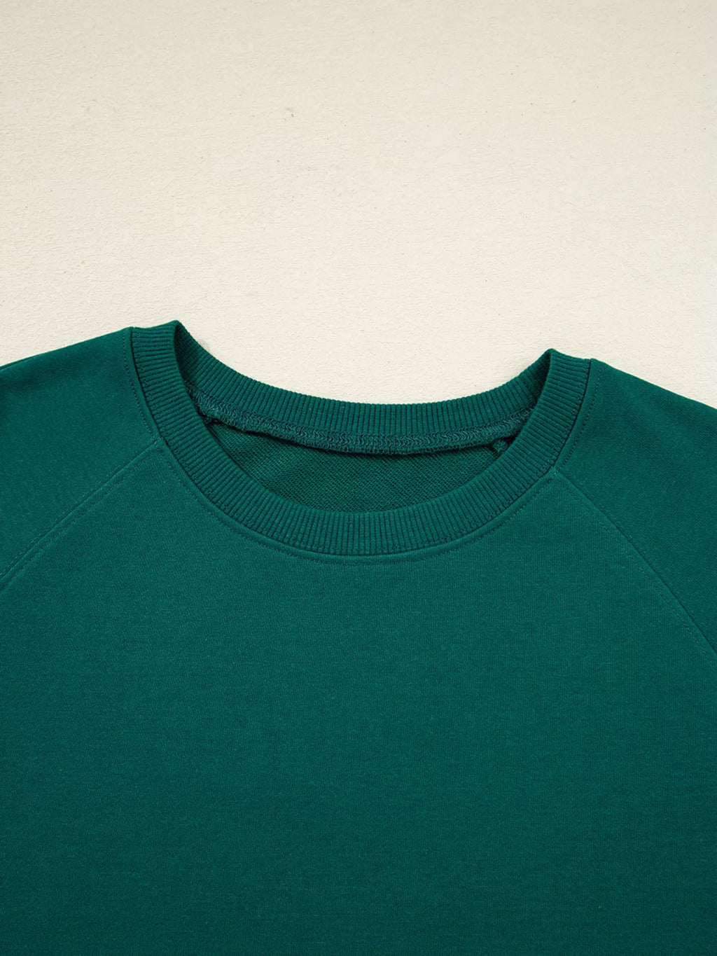 Sarah Express Women's Round Neck Top and Stripe Detail Drawstring Pants Set