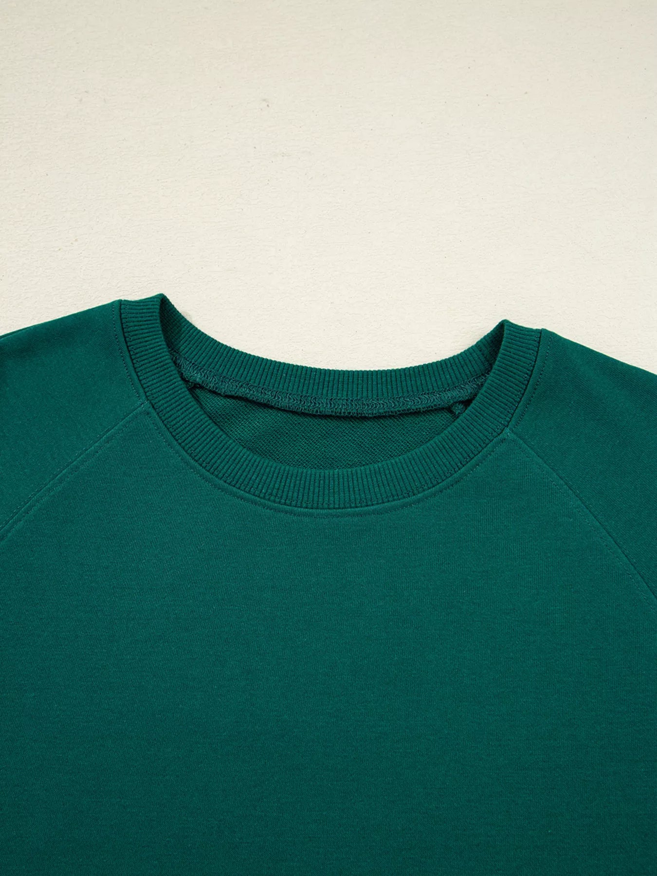 Sarah Express Women's Round Neck Top and Stripe Detail Drawstring Pants Set