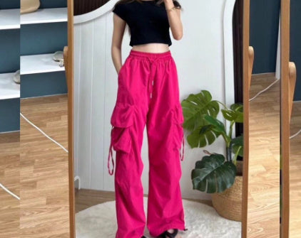 High Waist Quick Drying Retro Casual Pants