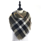 Women's Oversized Square Scarf Cashmere-like Double-Sided Shawl 140cm Woven Fall Winter Accessory