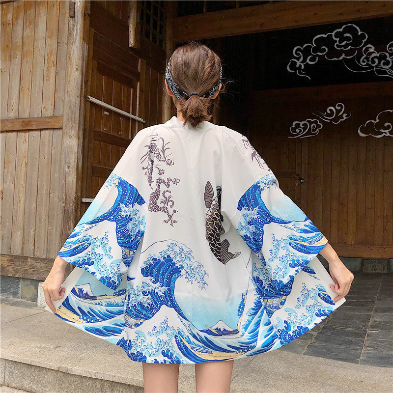 Women's Lightweight Sun Protection Shirt Stand Collar 3/4 Sleeve Summer Jacket