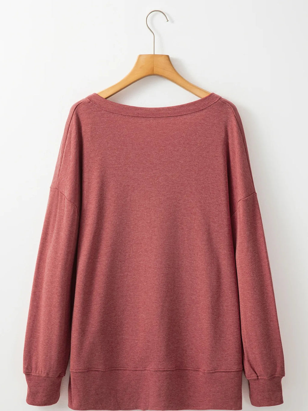 Sarah Express Women's V-Neck Casual Long Sleeve T-Shirt