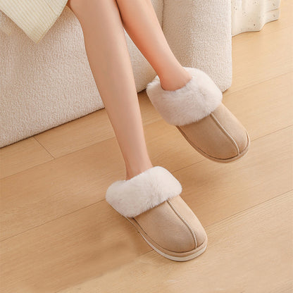 Sarah Express Plush Fur Slippers - Warm Non-Slip Indoor House Shoes