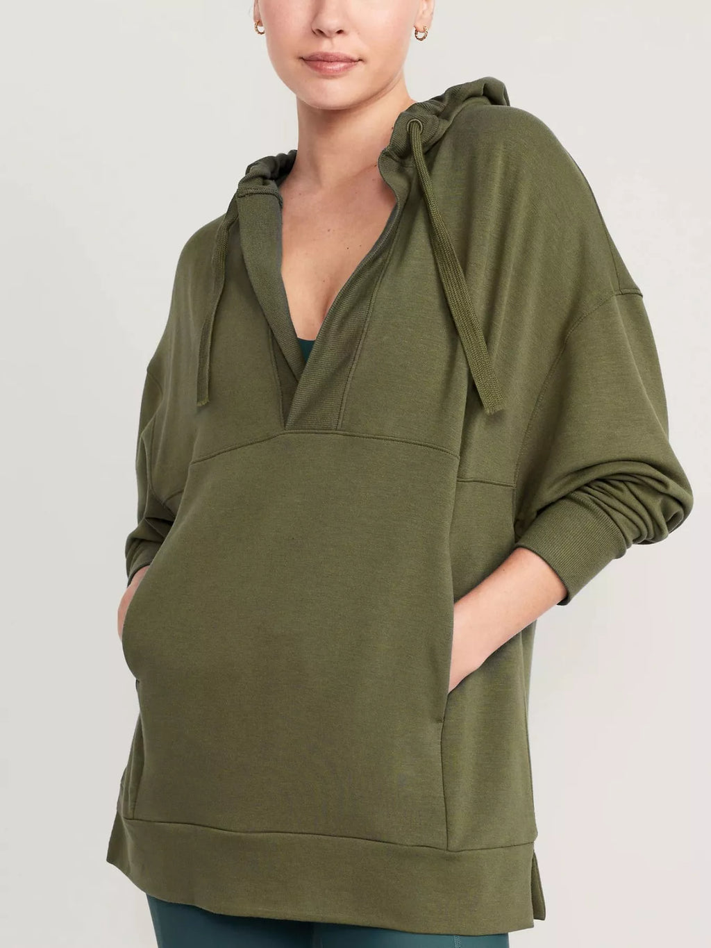 Sarah Express Women's Drawstring Kangaroo Pocket Long Sleeve Hoodie