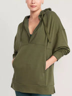 Sarah Express Women's Drawstring Kangaroo Pocket Long Sleeve Hoodie