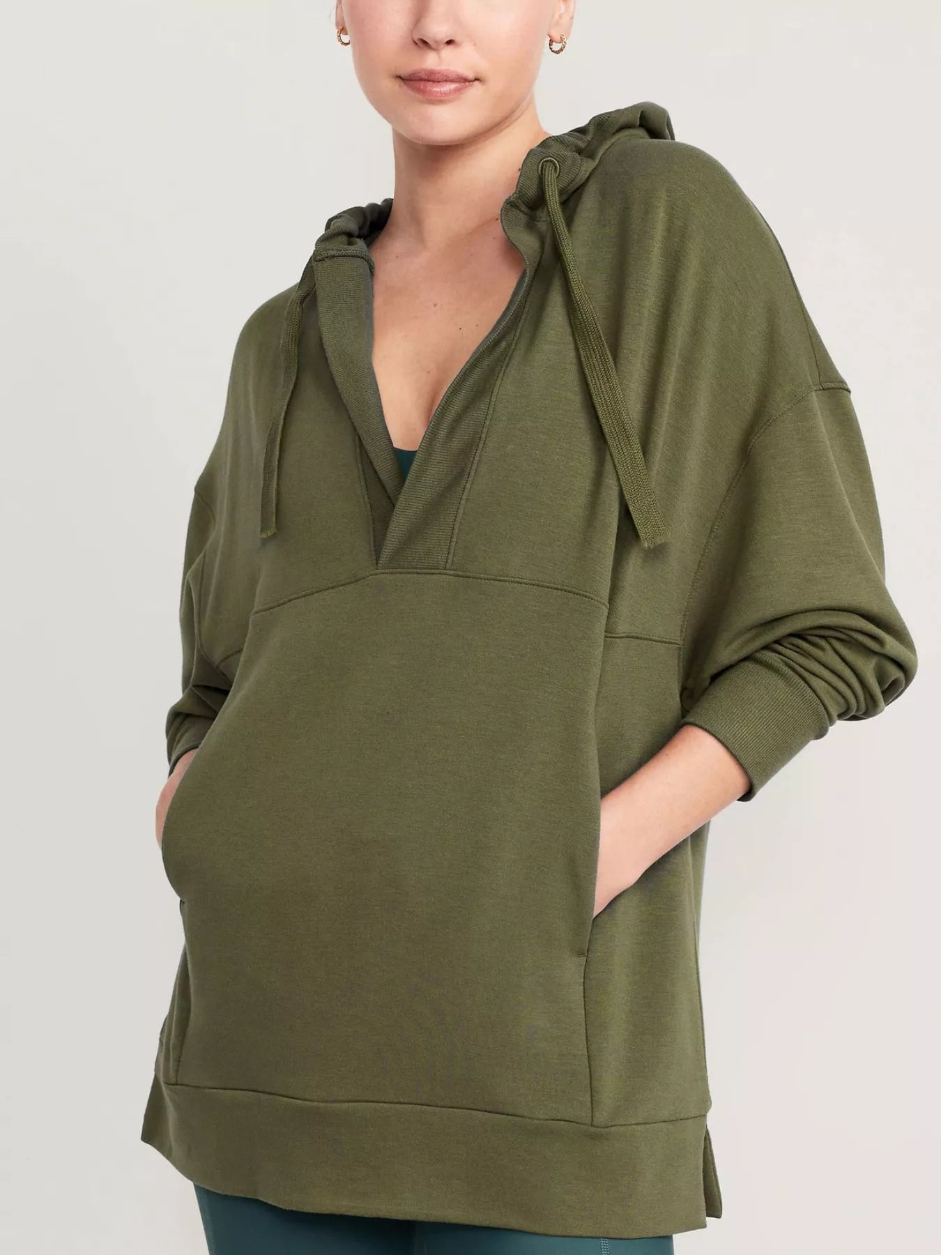 Sarah Express Women's Drawstring Kangaroo Pocket Long Sleeve Hoodie