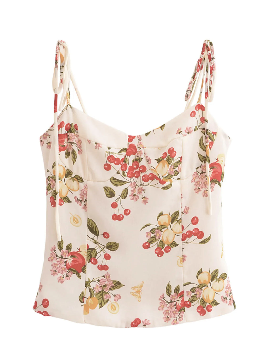 Sarah Express Women's Printed Smocked Cami Top