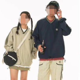 Harajuku Retro Oversized Pullover Sweater Unisex Street Style