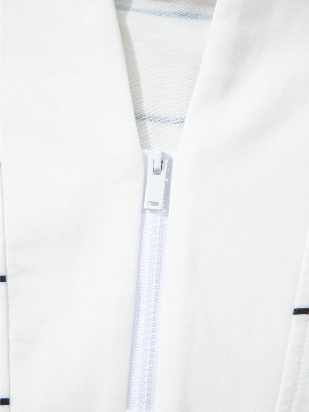 Sarah Express Women's Striped Quarter Zip Sweatshirt with Relaxed Fit