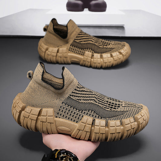 Sarah Express Breathable Mesh Lace-Up Men's Casual Sports Sneakers