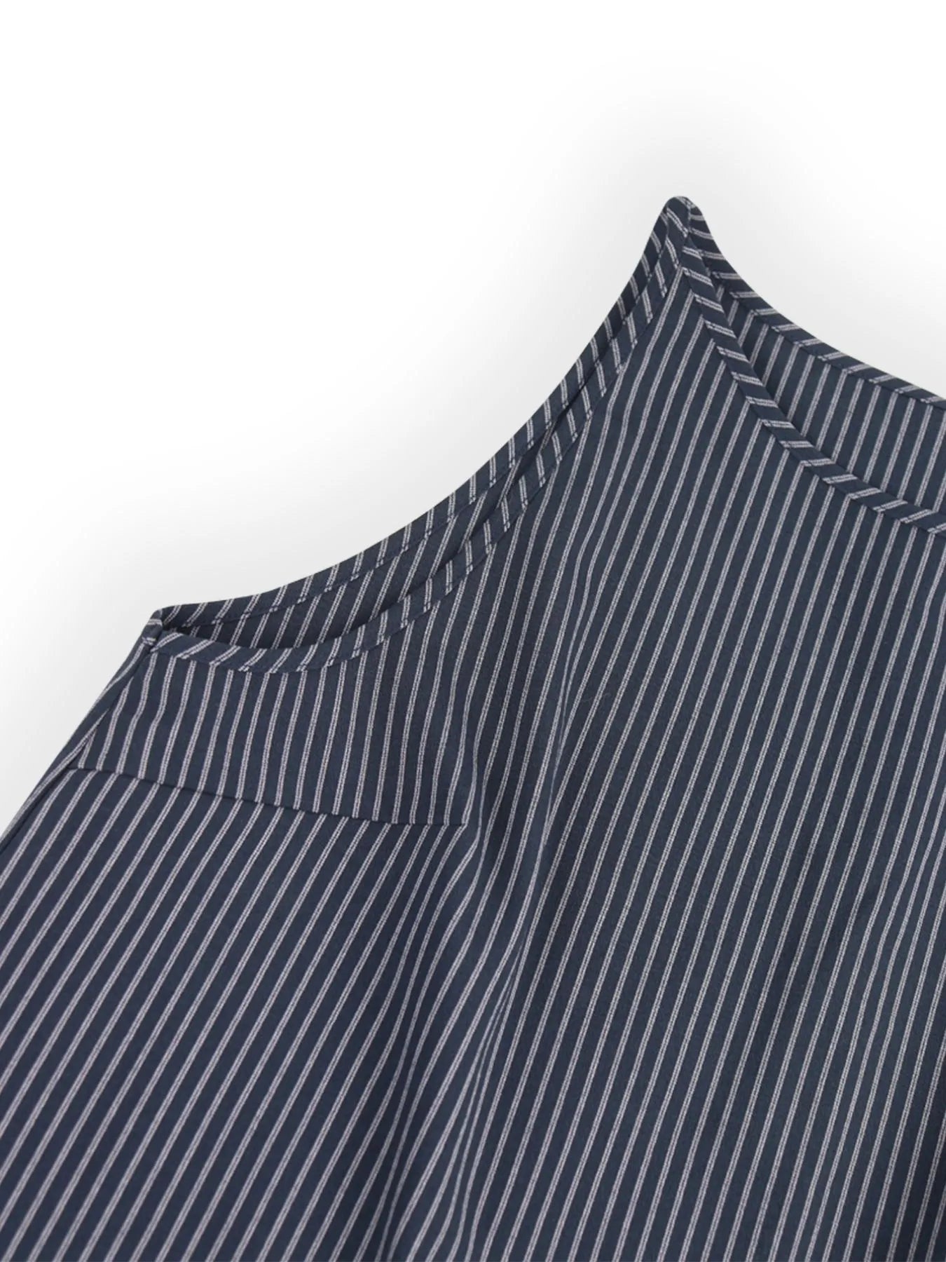 Sarah Express Women's Striped Round Neck Tank and Wide Leg Pants Set