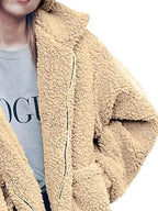 Sarah Express Women's Cozy Fleece Zip Up Jacket Plus Size