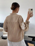 Sarah Express Women's Embroidered Long Sleeve Blouse