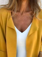 Sarah Express Women's Open Front 3/4 Sleeve Casual Cardigan Plus Size