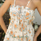 Women's Printed Maxi Dress Casual Short Sleeve Polyester