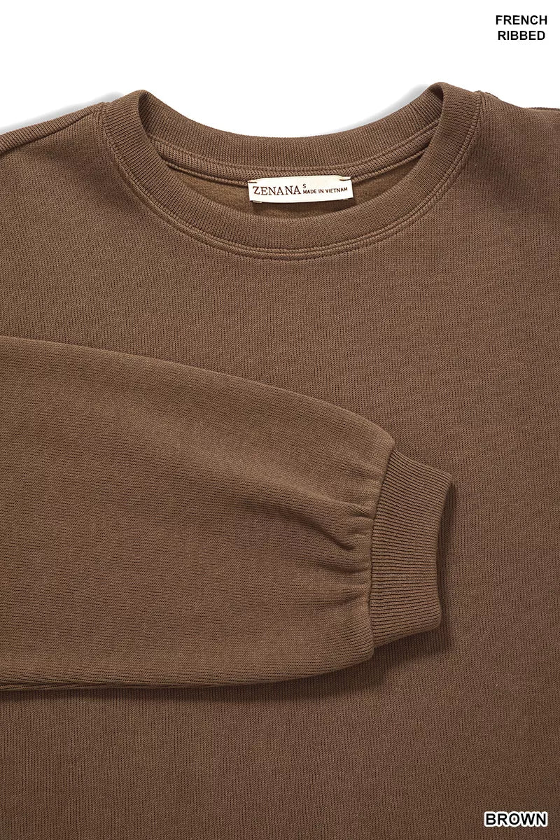 Sarah Express Women's French Rib Pullover and Pants Set - Two Piece Loungewear