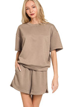 Women's Oversized Scuba Top & Shorts Set | Fast Shipping | Sarah Express