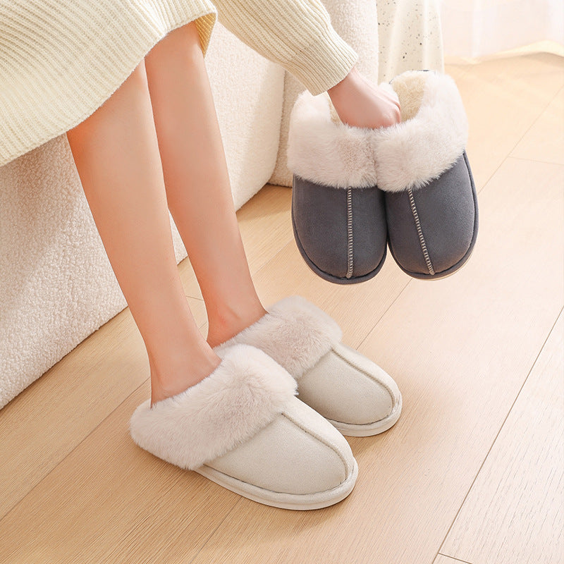 Sarah Express Plush Fur Slippers - Warm Non-Slip Indoor House Shoes