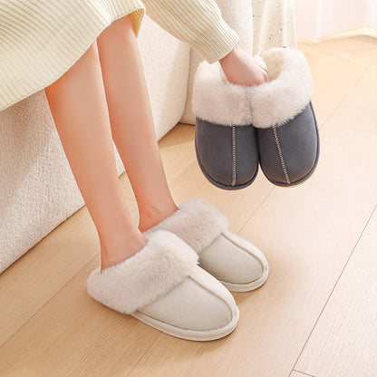 Sarah Express Plush Fur Slippers - Warm Non-Slip Indoor House Shoes