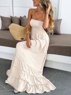 Sarah Express Women's Halter Neck Tiered Maxi Dress