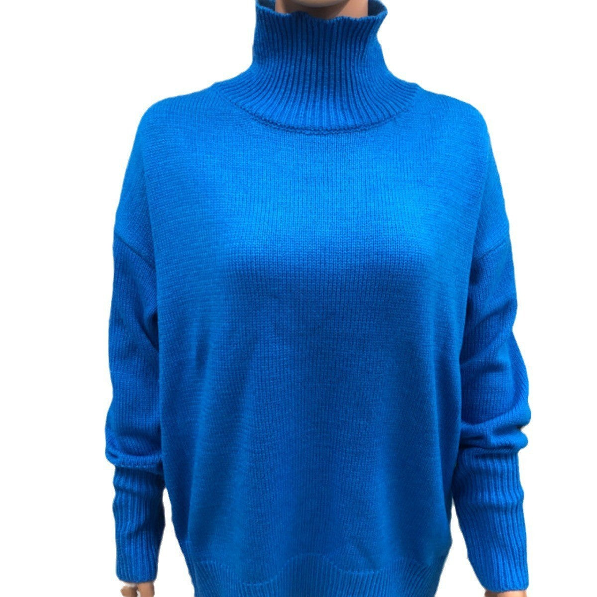 Women's Long Sleeve Pullover Sweater Solid Color Acrylic
