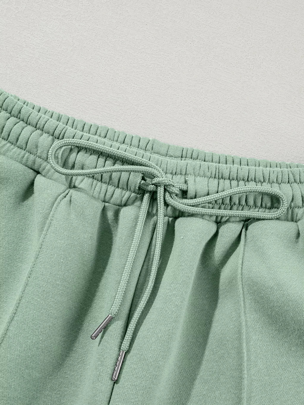 Sarah Express Women's Drop Shoulder Zip Up Jacket and Drawstring Pants Active 2pcs Set