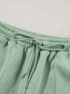 Sarah Express Women's Drop Shoulder Zip Up Jacket and Drawstring Pants Active 2pcs Set