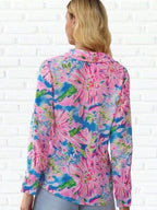 Sarah Express Women's Floral Print Button-Down Shirt