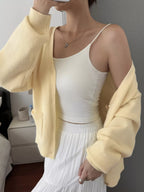 Sarah Express Women's V-Neck Button-Down Cardigan with Pockets