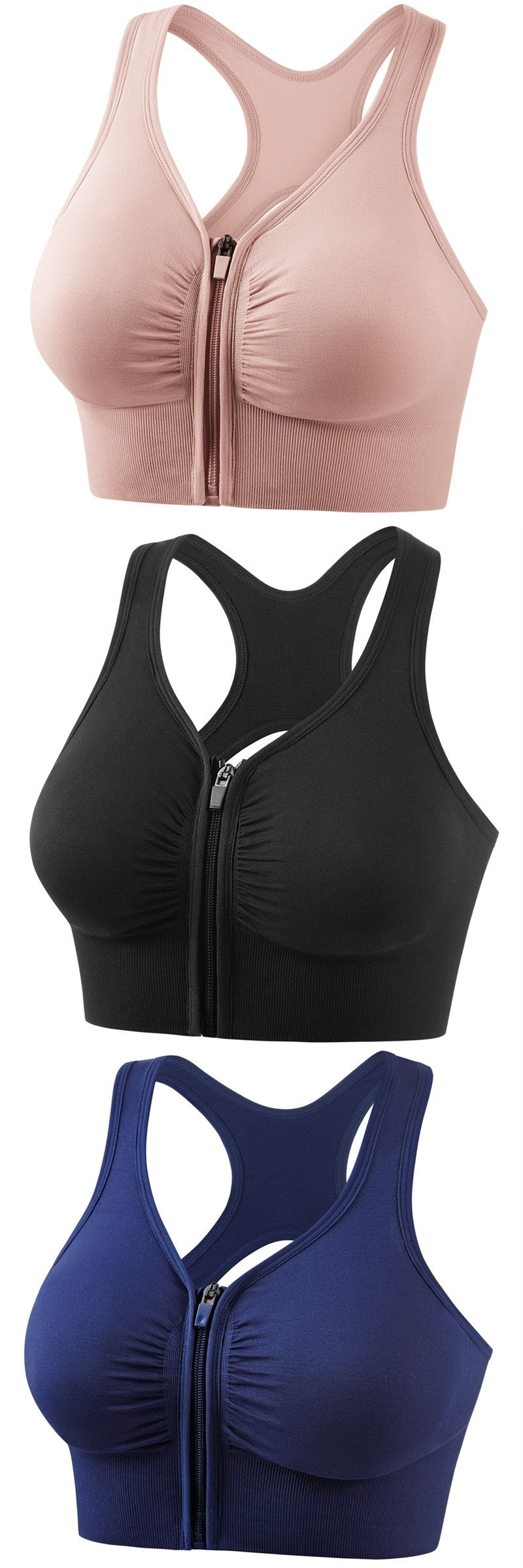 Women's Shockproof Push Up Sports Bra - High Impact Running Yoga Fitness Plus Size