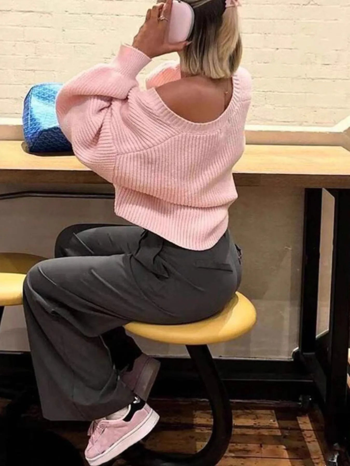 Sarah Express Women's Ribbed Knit Open Front Cardigan with Cozy Oversized Fit