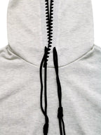 Sarah Express Women's Contrast Trim Drawstring Hoodie with Kangaroo Pocket