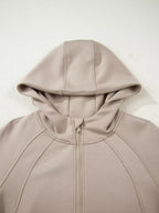 Sarah Express Women's Half Zip Long Sleeve Hoodie and Pants 2pcs Outfit