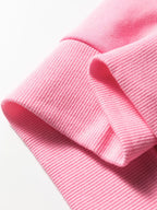 Sarah Express Women's Contrast Striped Patchwork Zip Collar Sweatshirt