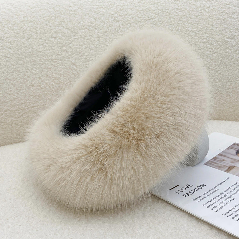 Faux Fur Headband Ear Warmer Winter Hair Band Accessory