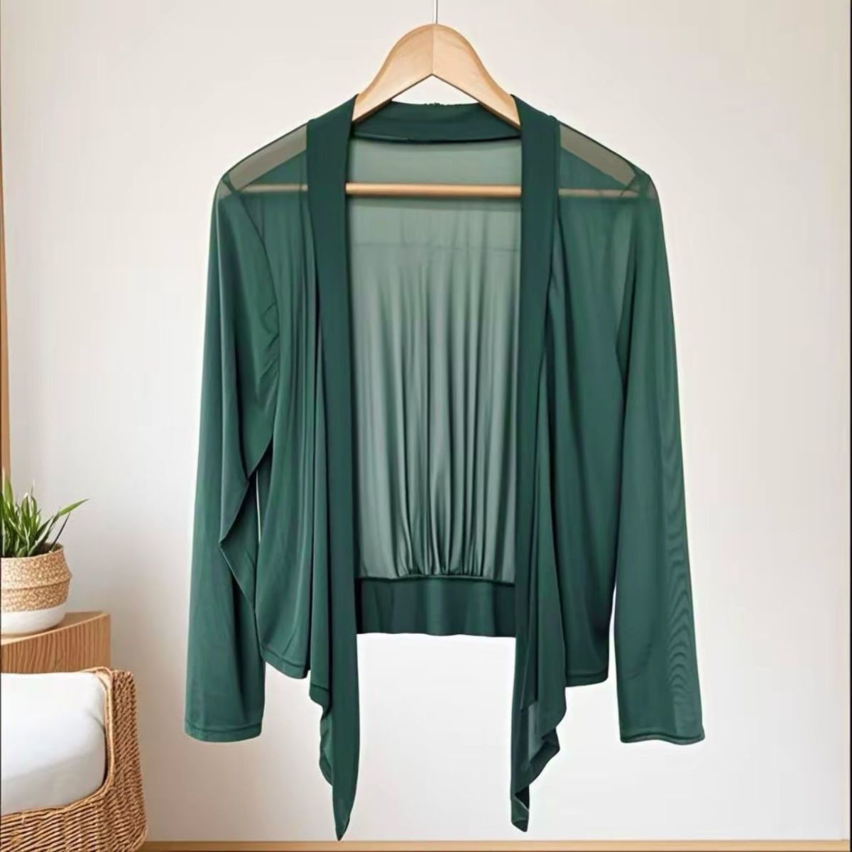 Lightweight Summer Shawl Cardigan Short Sleeve Sun Protection Cover-Up Plus Size