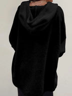 Sarah Express Women's Drawstring Button Front Hoodie