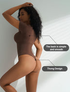 Women's Square Neck Cinched Waist Seamless Bodysuit - Shaping Short Sleeve Top