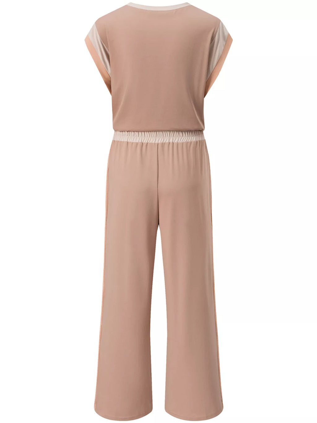 Sarah Express Women's Color Block Detail Casual Two-Piece Set