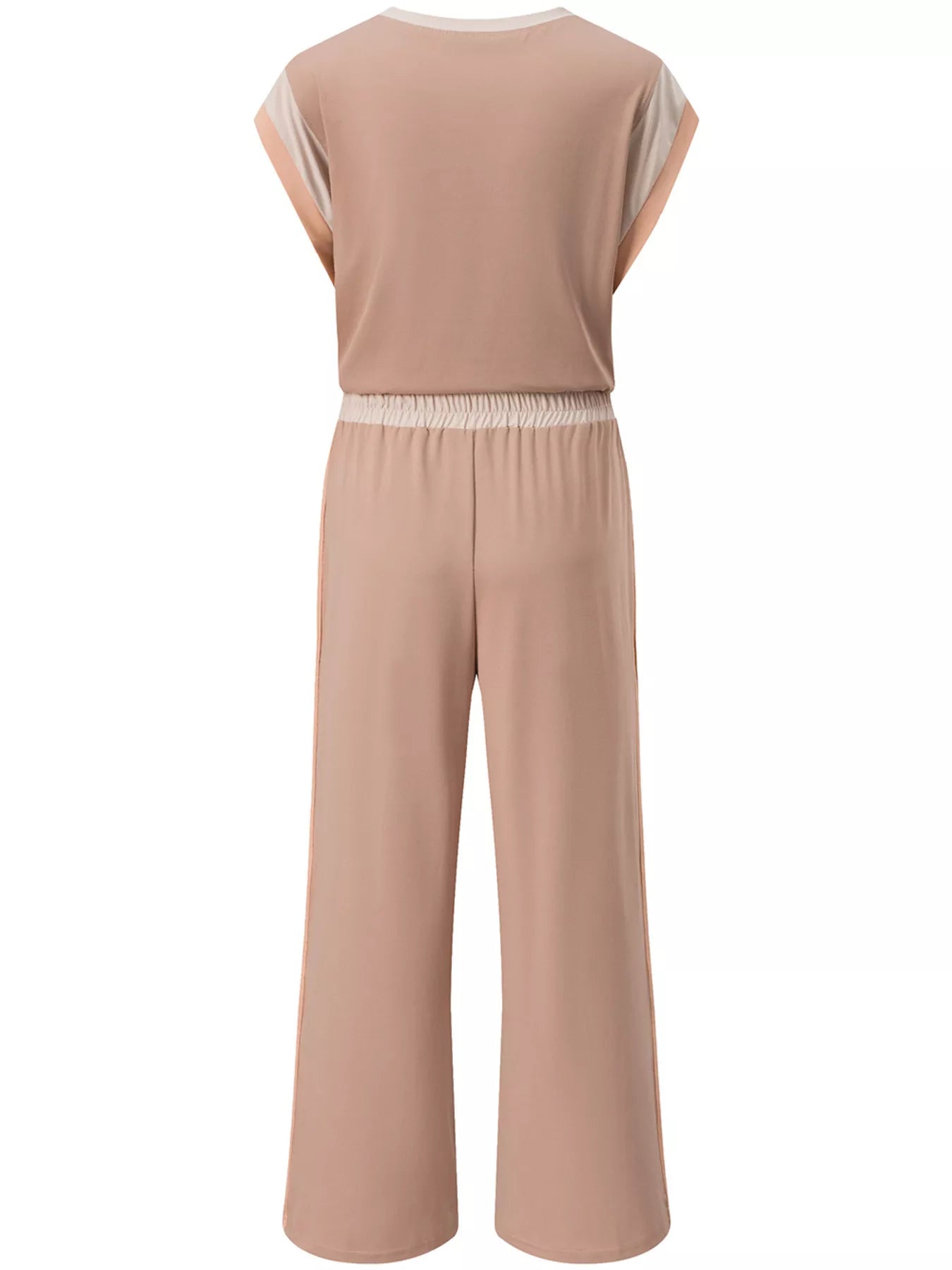 Sarah Express Women's Color Block Detail Casual Two-Piece Set