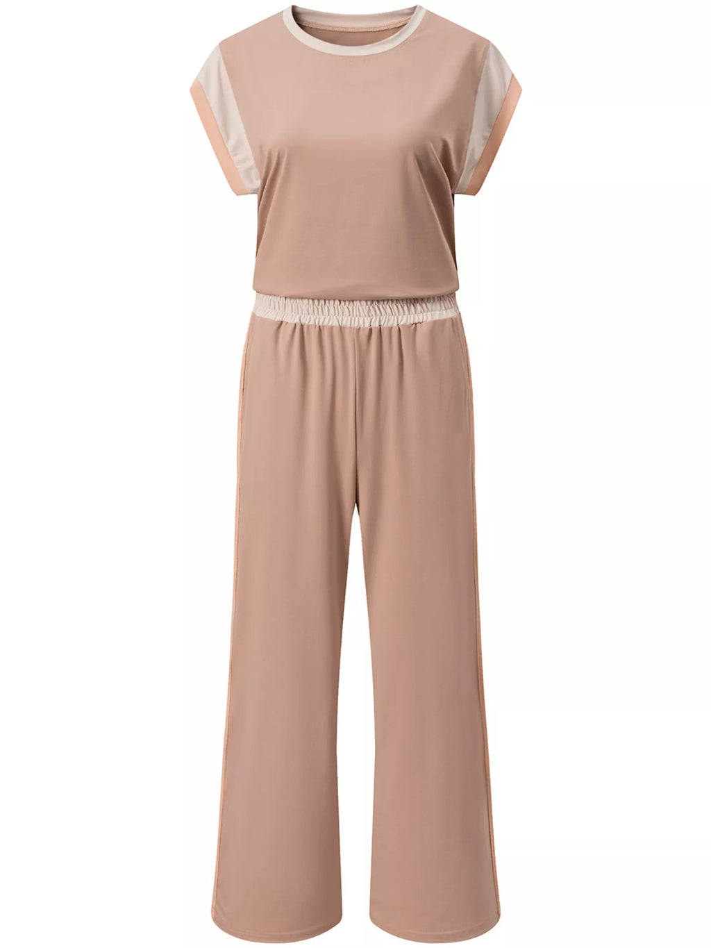 Sarah Express Women's Color Block Detail Casual Two-Piece Set