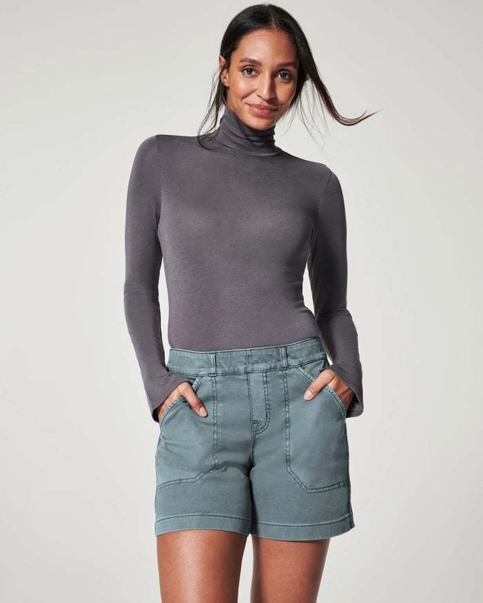 Sarah Express Women's High Waist Overall Pants - Cotton Linen A-Line Casual Cropped Bottoms