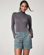 Sarah Express Women's High Waist Overall Pants - Cotton Linen A-Line Casual Cropped Bottoms