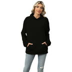 Sarah Express Women's Hooded Sweatshirt - Loose Fit Pullover Hoodie with Pockets