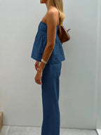 Sarah Express Women's Tube Top and Pants Set