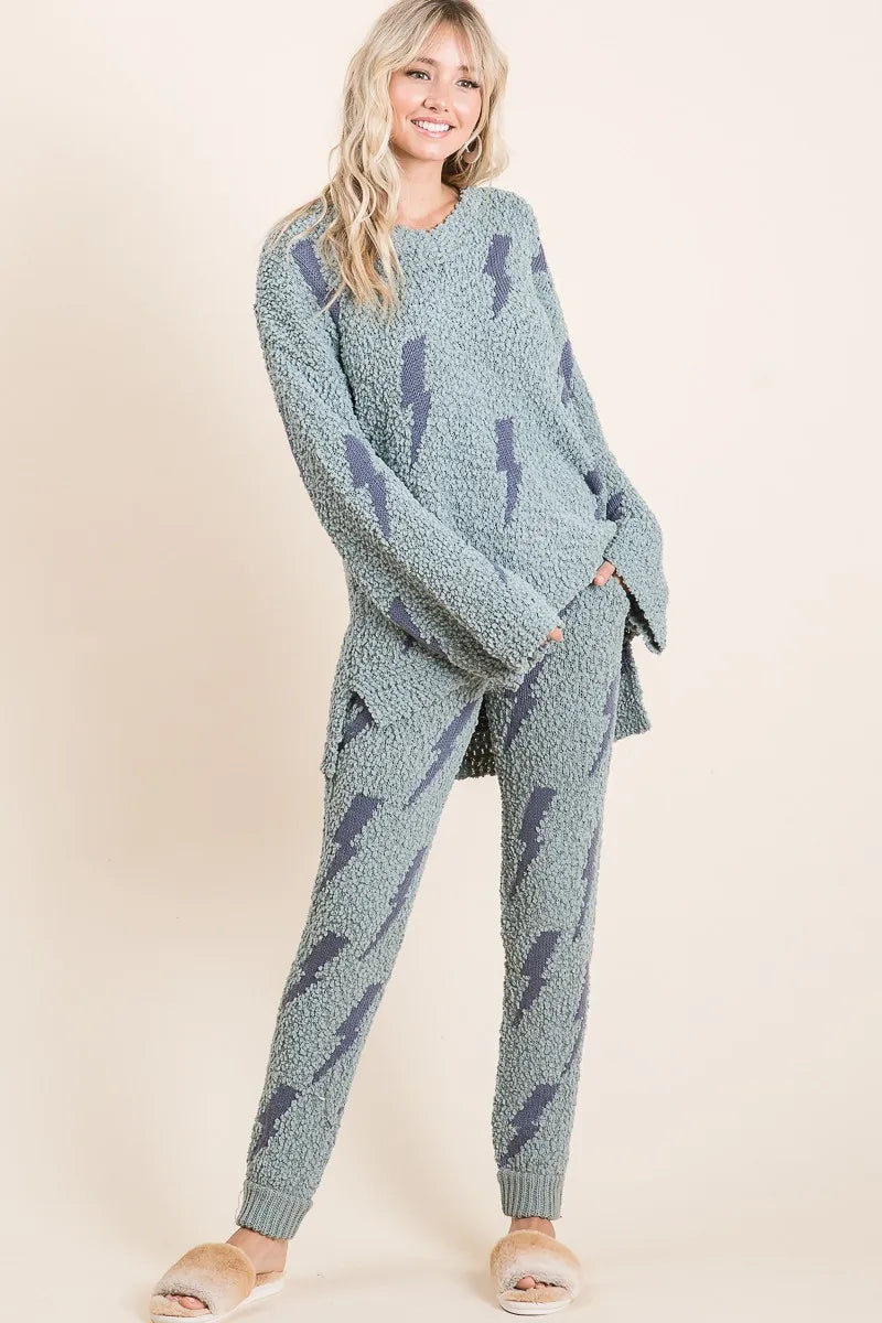 Women's Cozy Hairy Popcorn Sweater Pants | Fast Shipping | Sarah Express