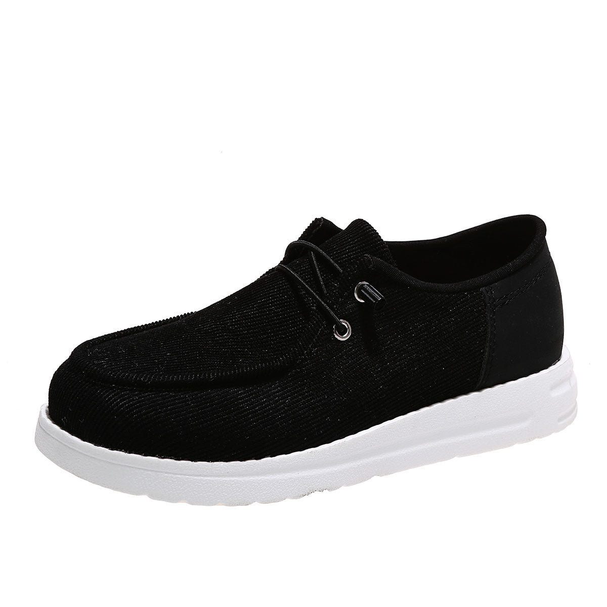Sarah Express Women's Breathable Elastic Band Flat Shoes | Cloth Upper Round Toe Casual Walking Flats