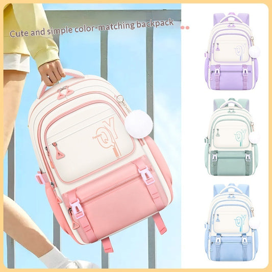 Sarah Express Girls 3-Piece School Backpack Set with Pencil Case & Lunch Bag | Cute Kids Bookbag | Oxford Cloth | Waterproof