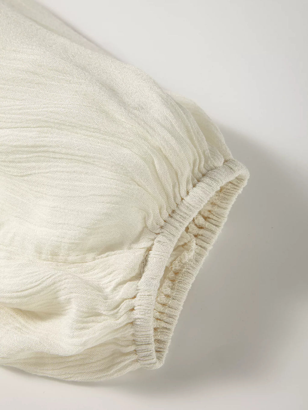 Sarah Express Women's Floral Embroidered Textured Puff Sleeve Loose Shirt